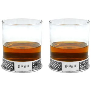 11oz MANHATTAN WHISKEY OR RUM DOUBLE GLASS TUMBLER