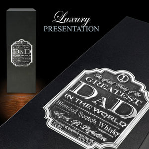 Greatest Dad Whisky Gift Set Bottle & Box