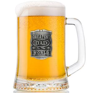 1pt GREATEST DAD GLASS TANKARD