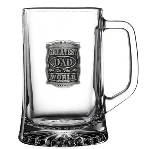 1pt GREATEST DAD GLASS TANKARD