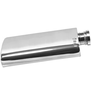 6oz Plain Rectangular Pewter Hip Flask