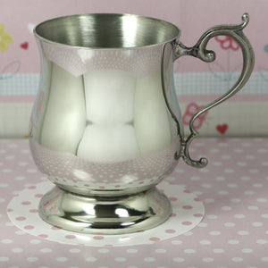 Pewter Childs Christening or Baptism Cup