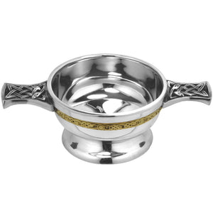 2,5 Zoll Messing Celtic Band Zinn Quaich Schüssel