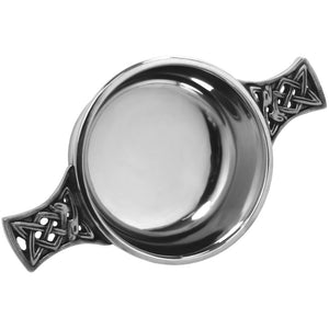 2.5 Inch Brass Celtic Band Pewter Quaich Bowl