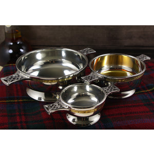 2,5 Zoll Messing Celtic Band Zinn Quaich Schüssel