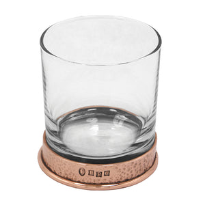 11oz Kupfer Zinn Rose gehämmert Zinn Whisky Glas Becher Set von 2
