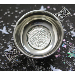 Bol à quaich en étain "To Love & Cherish" pour mariage