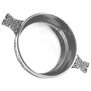 Quaich-Schale "Glückwunsch zur Hochzeit" aus Zinn