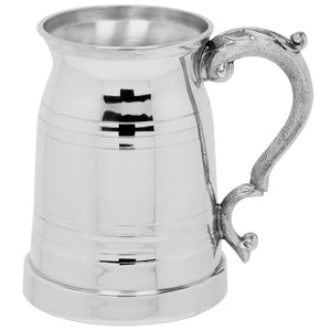 1 Pint* Pewter Beer Mug Tankard - Old London Style