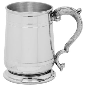 1 Pint Pewter Beer Mug Tankard con manico elegante
