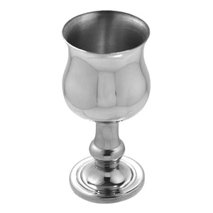 Small Traditional Pewter Wine or Port Goblet