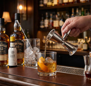 Double Shot Spirit  Pewter Bar Measure With Handle