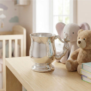 Teddybär Griff Zinn Taufe Childs Tasse