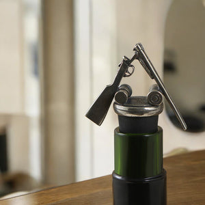 Shotgun Cartridge Pewter Wine Bottle Stopper