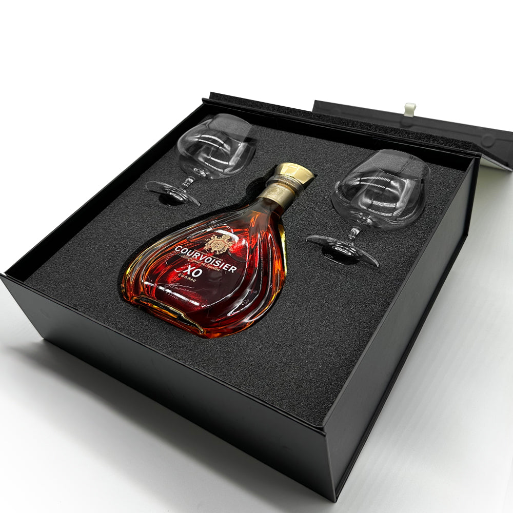 Luxury Brandy Gift Set Includes Bottle &amp; 2  Brandy Glasses