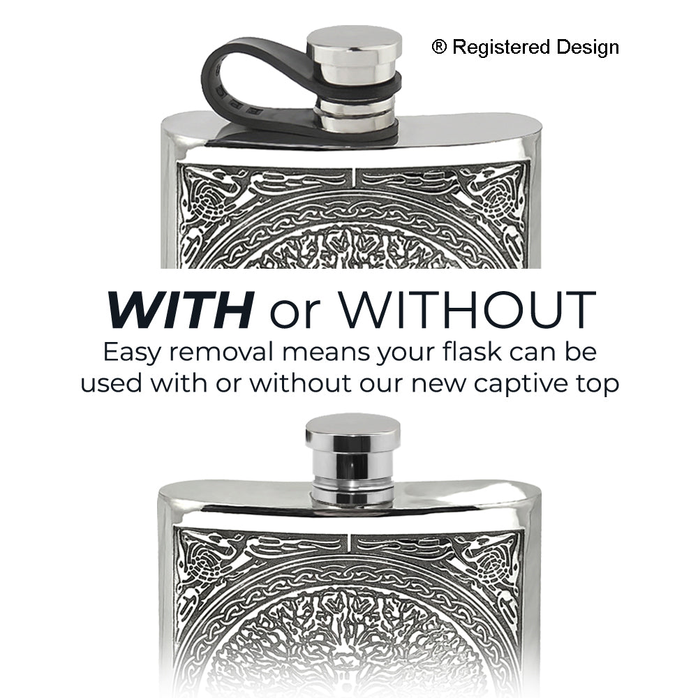 4oz Flachmann aus Zinn