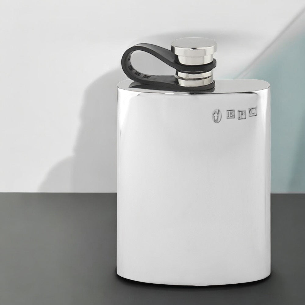 Flasque de poche 4oz en étain uni