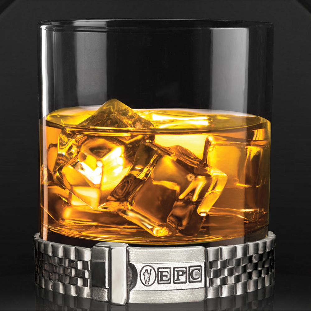 11oz Iconic Pewter Watch Bracelet Whisky Glass Tumbler