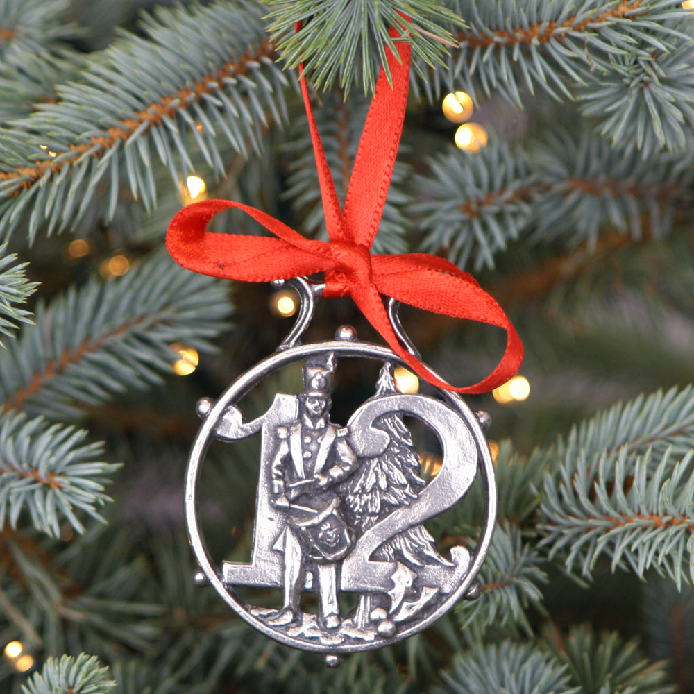 1°-12° SET COMPLETO 12 GIORNI DI NATALE ALBERO DI PEWTER ORNAMENT BAUBLE DECORATION PACKAGE