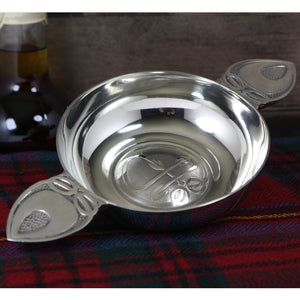 Charles Rennie Mackintosh Pewter Quaich Bowl