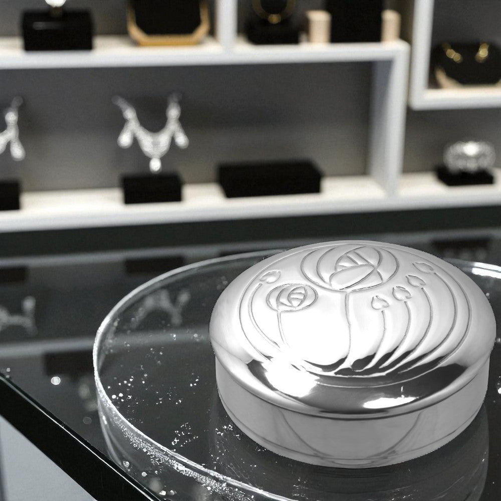 Scatola portagioie in peltro Charles Rennie Mackintosh