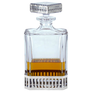 Monaco 650ml Whisky, Wine & Spirits Whisky Or Wine Decanter Gift Set Includes 2x 11oz Monaco Pewter Tumblers