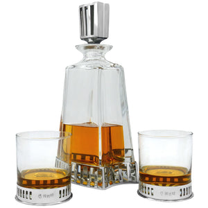 Monaco 600ml Whisky, Wine & Spirits Gift Set Includes 2x 11oz Monaco Pewter Tumblers