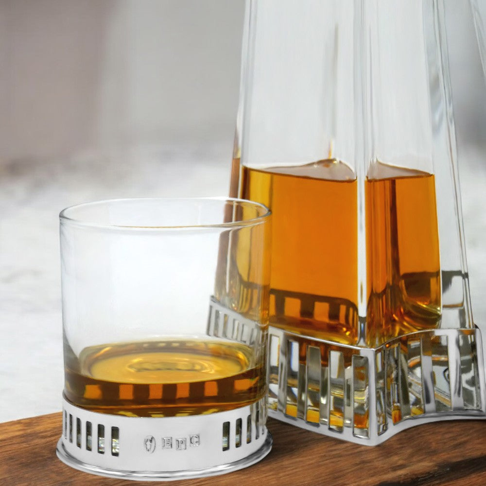 11oz MONACO WHISKEY OR RUM DOUBLE GLASS TUMBLER SET