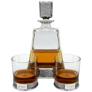 Manhattan 600ml Whisky, Wine & Spirits Decanter Gift Set Includes 2x 11oz Manhattan Tumblers