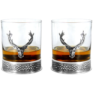 Regal 600ml Whisky, Wine & Spirits Stag Decanter Gift Set Includes 2x 11oz Regal Stag Tumblers
