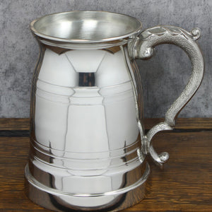 1 Pint* Pewter Beer Mug Tankard - Old London Style