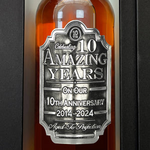 10th Wedding Anniversary Whisky Gift Set Bottle & Box 2014-2024