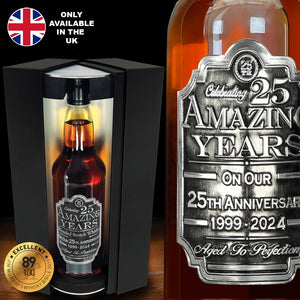 Set regalo Whisky 25° Anniversario Bottiglia e Scatola