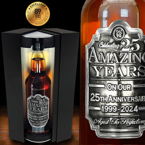 Set regalo Whisky 25° Anniversario Bottiglia e Scatola