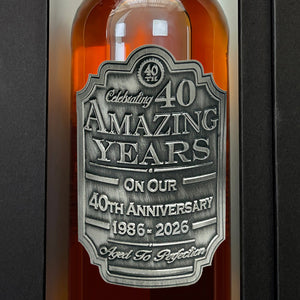 40th Anniversary Whisky Gift Set Bottle & Box 1986-2026
