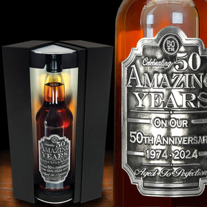 50. Jahrestag Whisky-Geschenkset Flasche &amp; Box