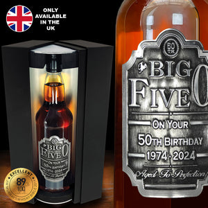 50th Birthday Whisky Gift Set Bottle & Box 1974