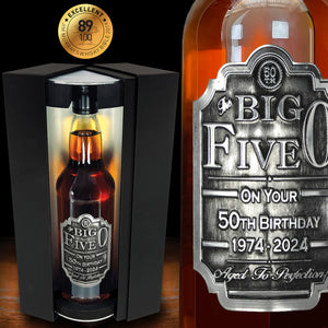 50. Geburtstag Whisky-Geschenkset Flasche &amp; Box