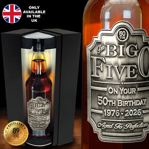 50th Birthday Whisky Gift Set Bottle & Box 1976