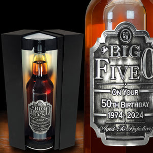 50th Birthday Whisky Gift Set Bottle & Box 1974