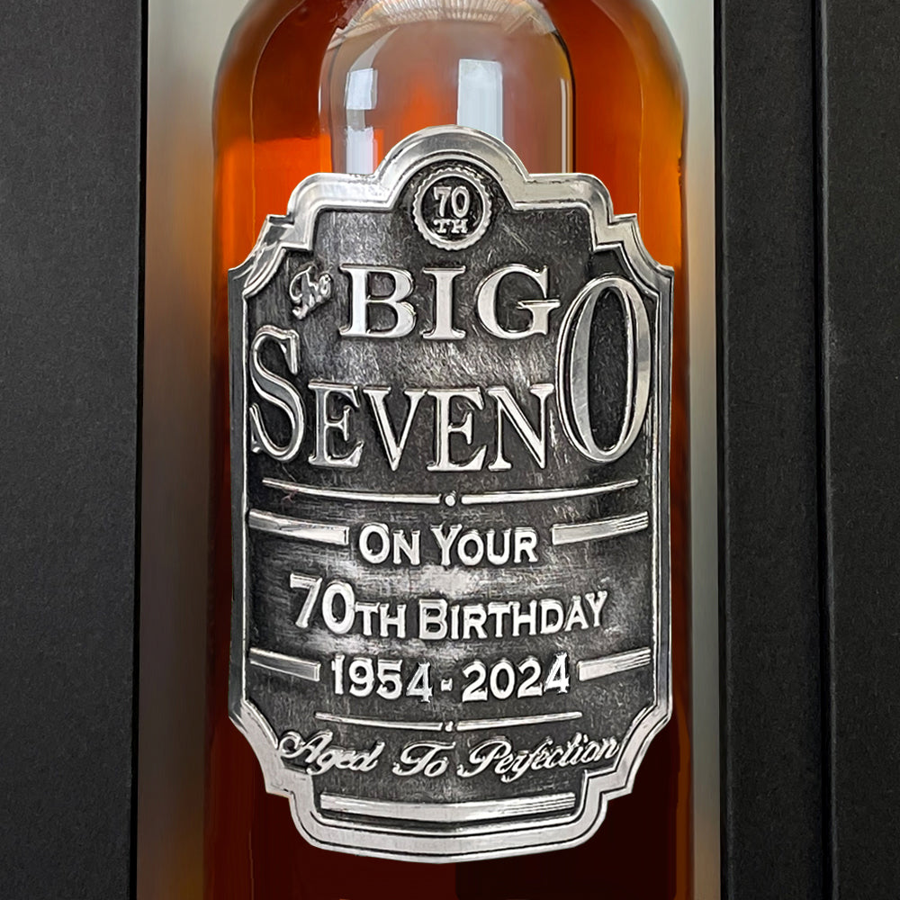 Coffret cadeau Whisky 70e anniversaire Bouteille et boîte - UK