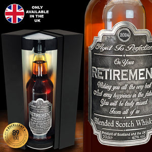 Whisky-Geschenkset für den Ruhestand Flasche &amp; Box