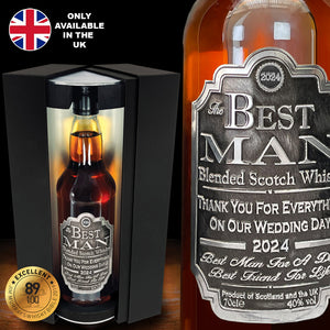 Best Man Whisky-Geschenkset Flasche & Box