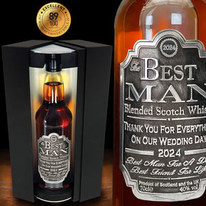 Best Man Whisky Gift Set Bottle & Box 2024