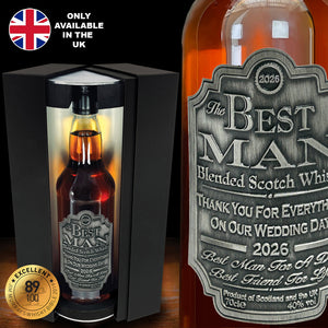 Best Man Whisky Gift Set Bottle & Box 2026