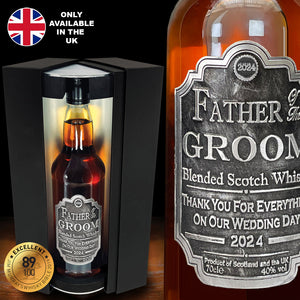 Set regalo di whisky per il padre dello sposo Bottiglia e scatola