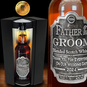 Vater des Bräutigams Whisky-Geschenkset Flasche &amp; Box