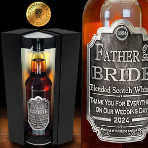 Coffret cadeau "Father Of The Bride" Whisky - Bouteille et boîte