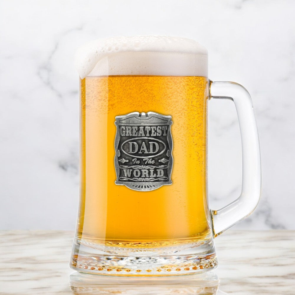 1pt GREATEST DAD GLASS TANKARD