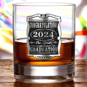 11oz Graduation Pewter Whisky Glass Tumbler 2024